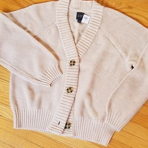 GAP Oatmeal coloured cropped cardigan Size MED